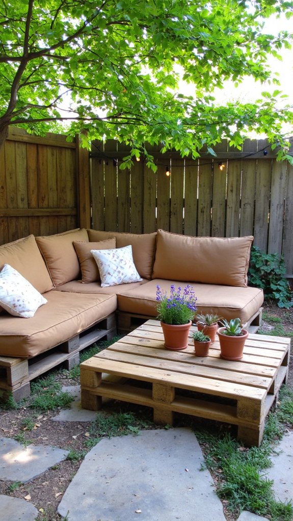 budget friendly rustic outdoor furniture