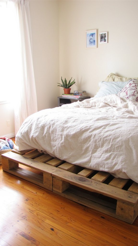 build a rustic bed frame