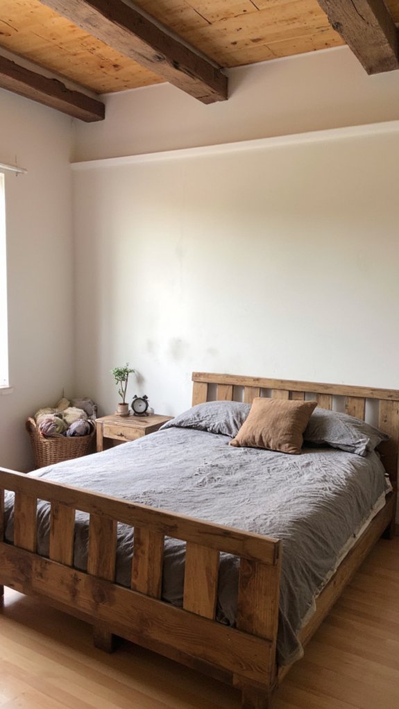 build rustic pallet bed