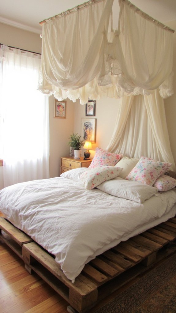 canopy adds dreamy elegance