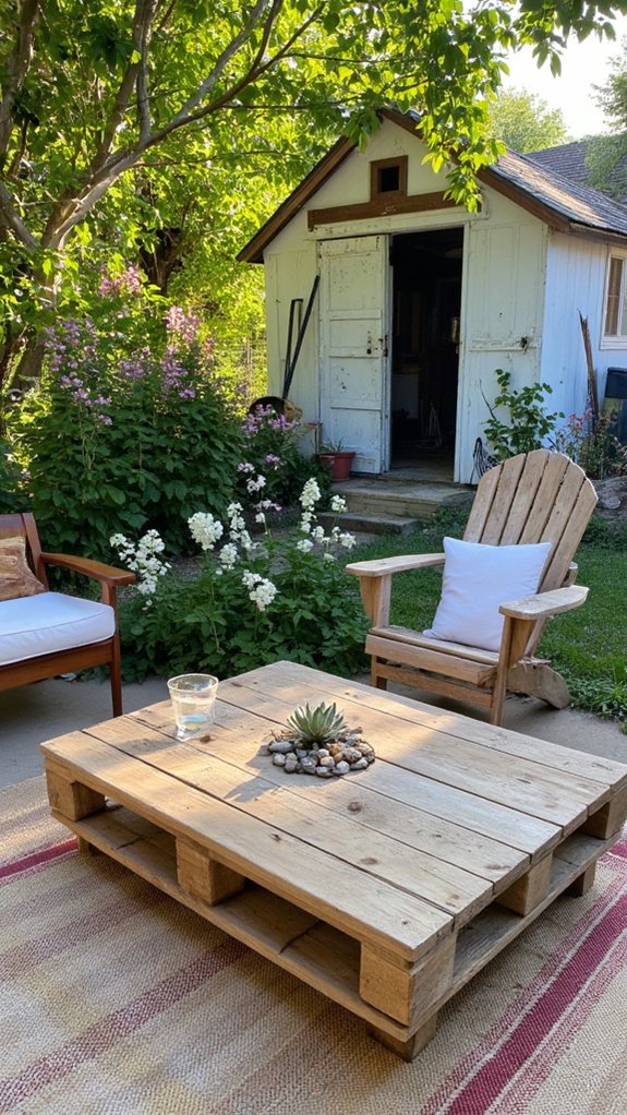 chic pallet coffee table
