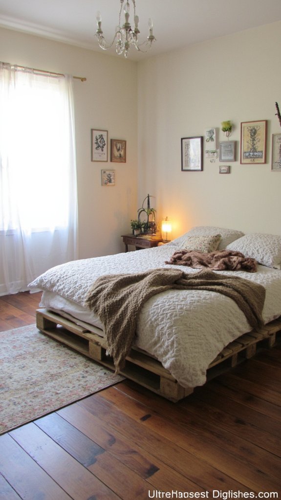 cohesive rustic bedroom decor