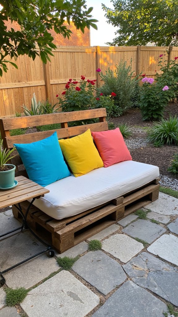 colorful accent pillows elevate