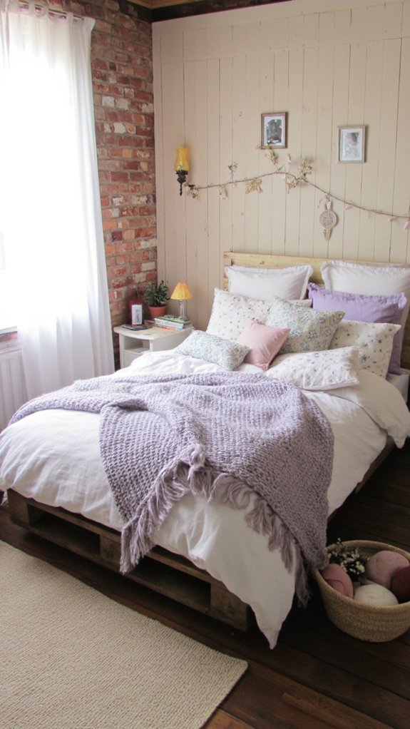 cozy bedding and decor
