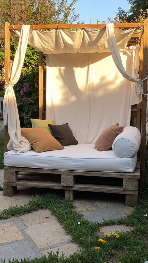 cozy canopy with fairy lights