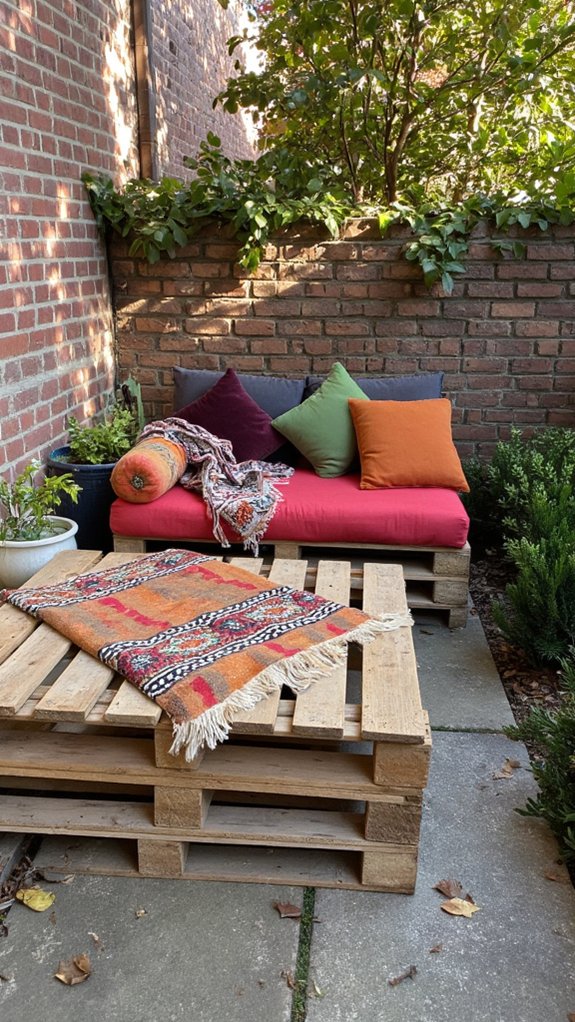 cozy cushions and throws