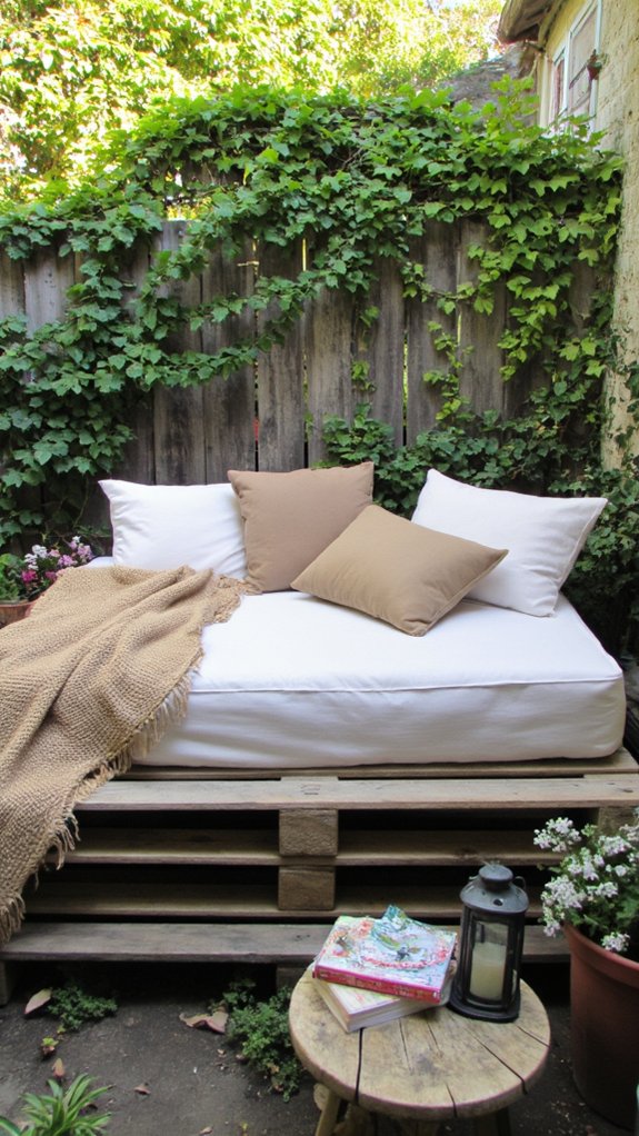 cozy outdoor daybed retreat