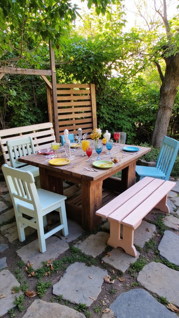 cozy outdoor dining area