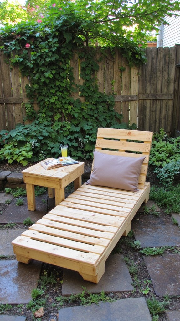 cozy outdoor pallet chair