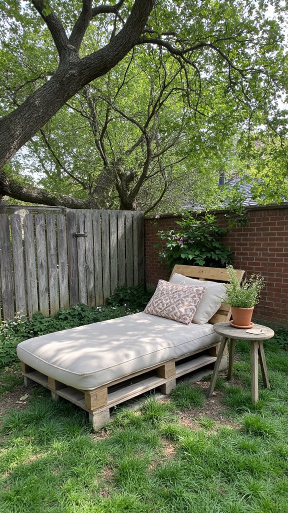 cozy outdoor pallet chair
