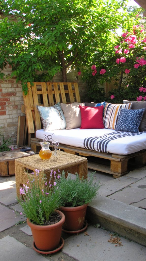 cozy pallet daybed creation
