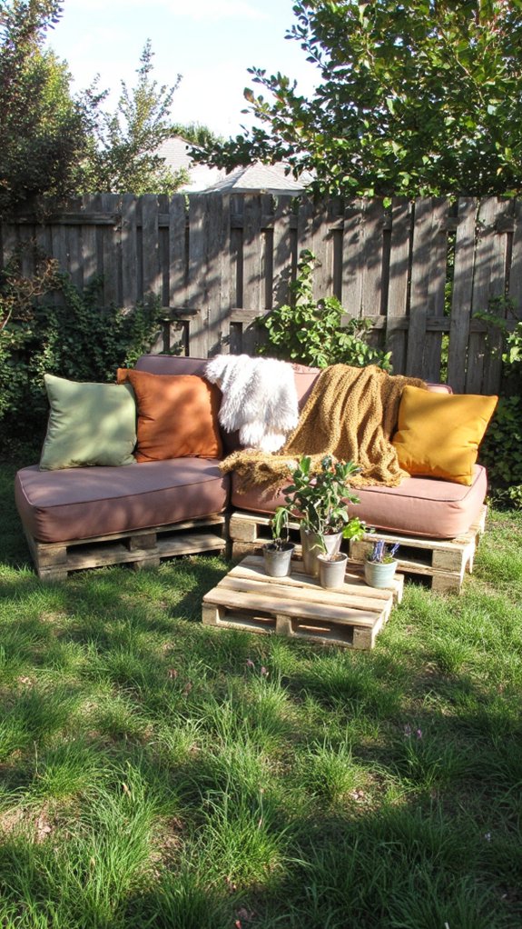 cozy pallet lounge retreat