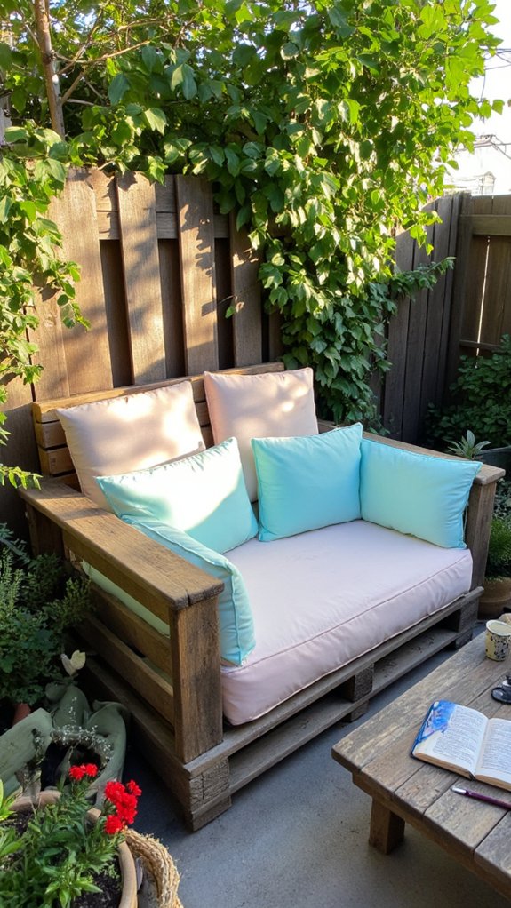 cozy pallet love seat