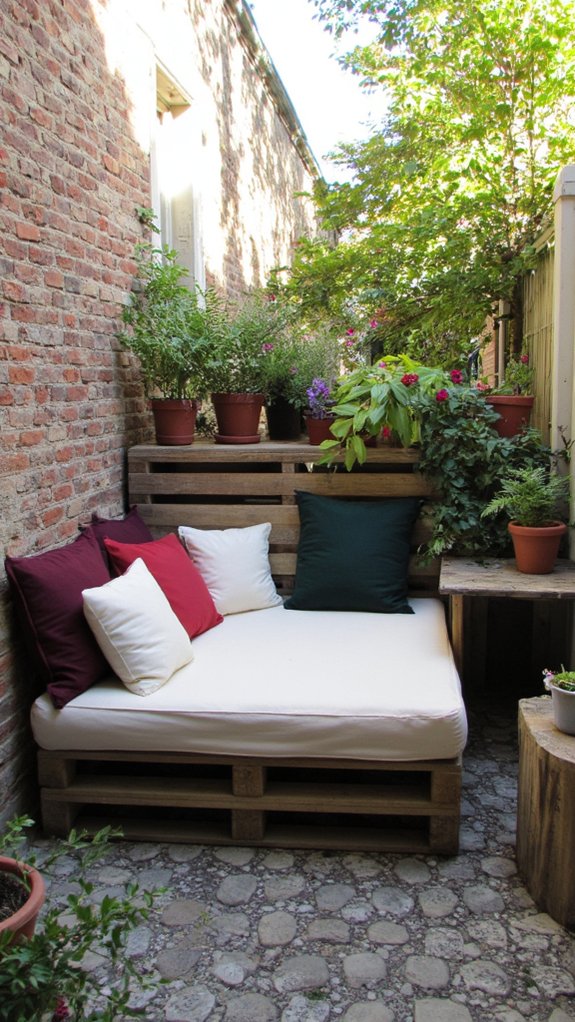 cozy pallet loveseat conversations