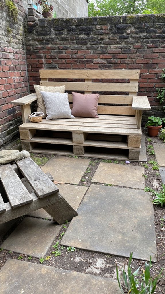 cozy pallet loveseat creation
