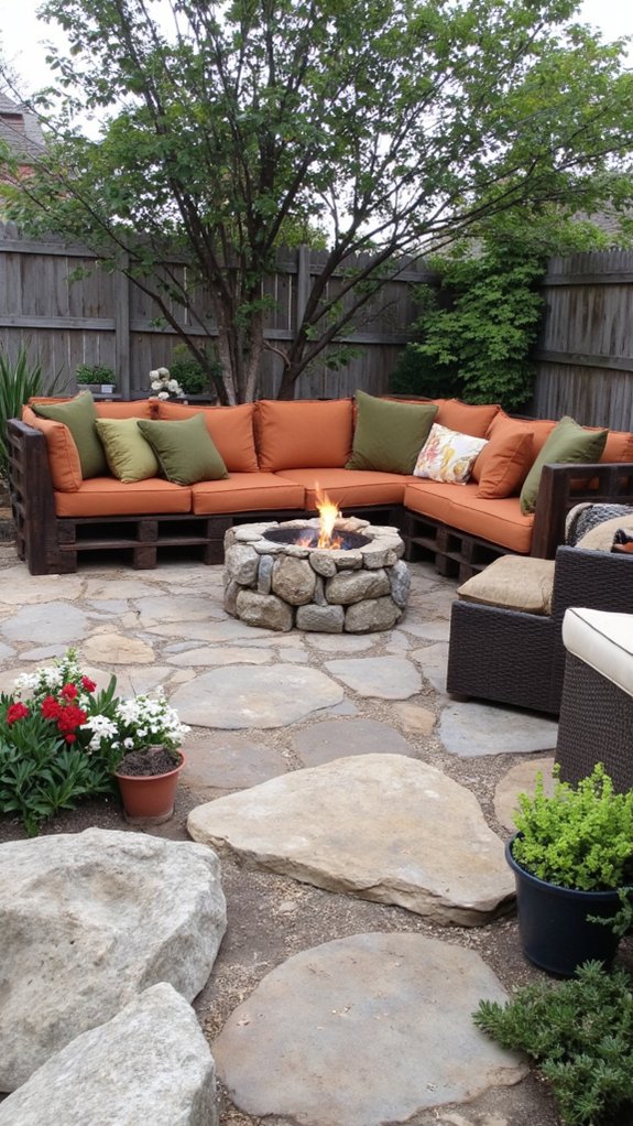 cozy pallet sofa design