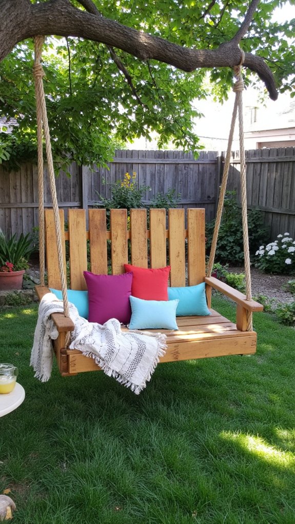 cozy pallet swing creation