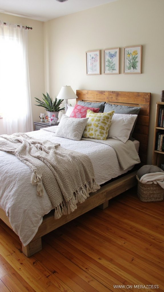 cozy personalized pallet bed