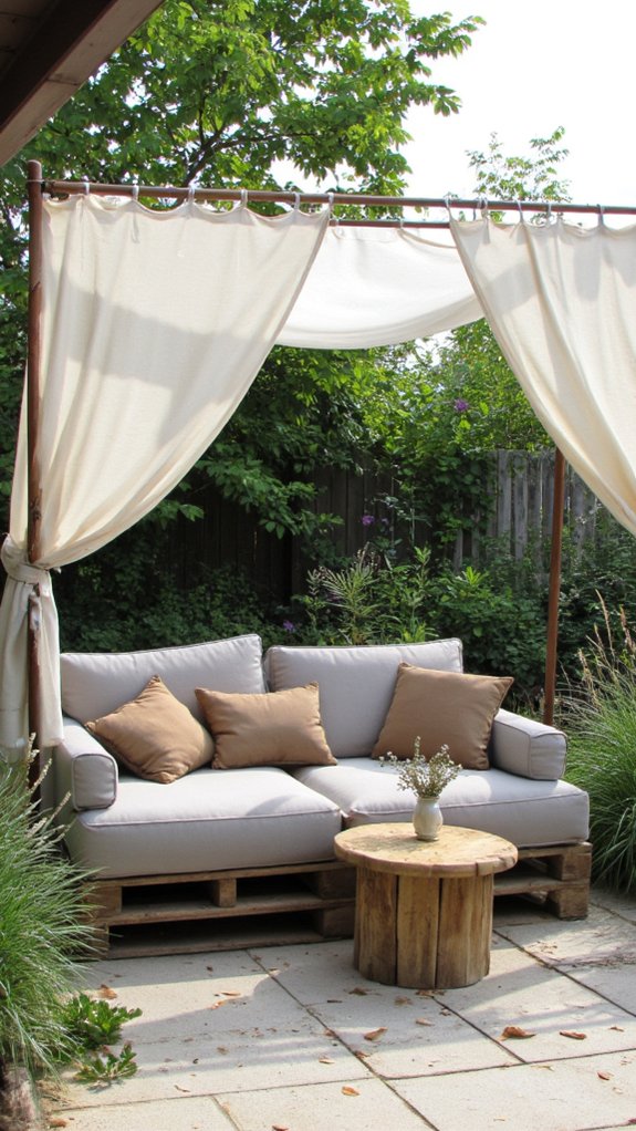 cozy shaded outdoor relaxation
