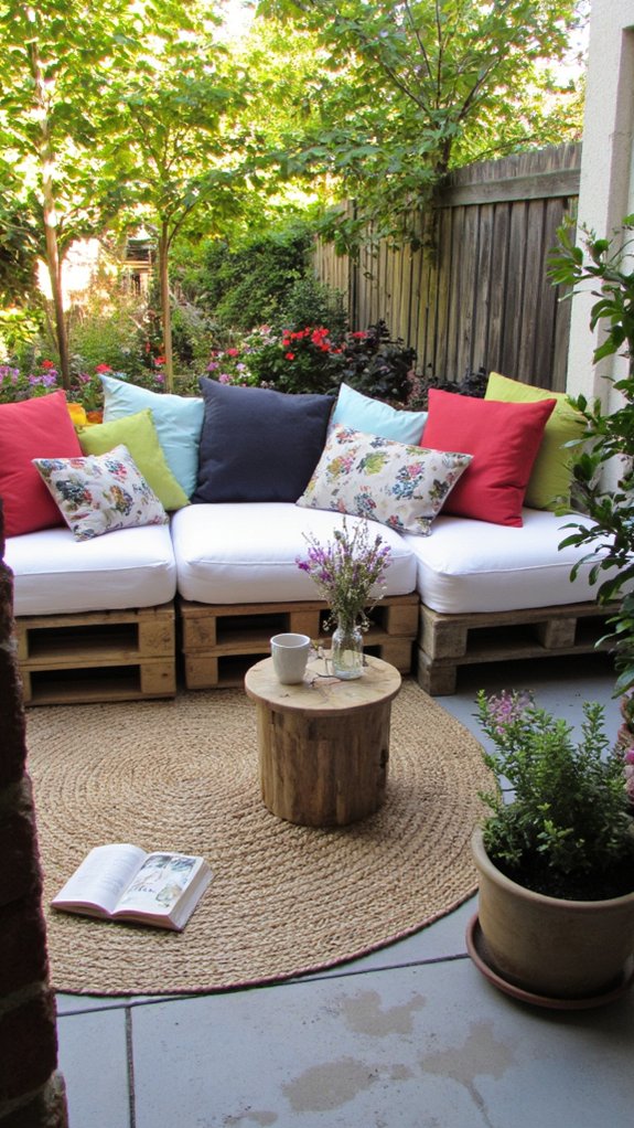 custom outdoor pallet cushions