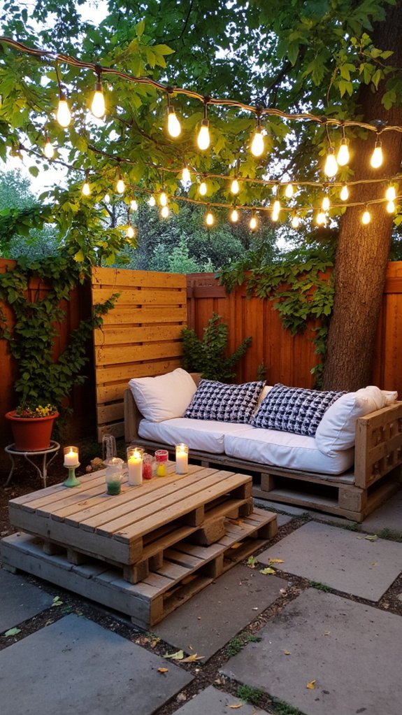 custom pallet lighting ambiance