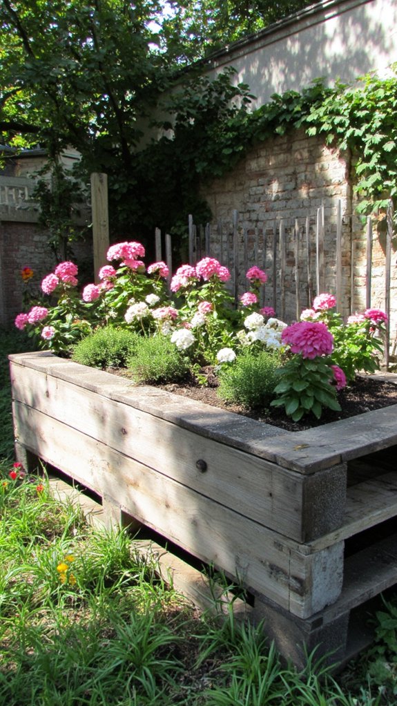custom recycled pallet planter