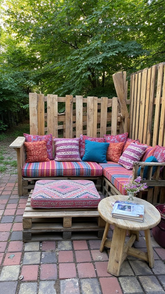 customizable outdoor pallet cushions