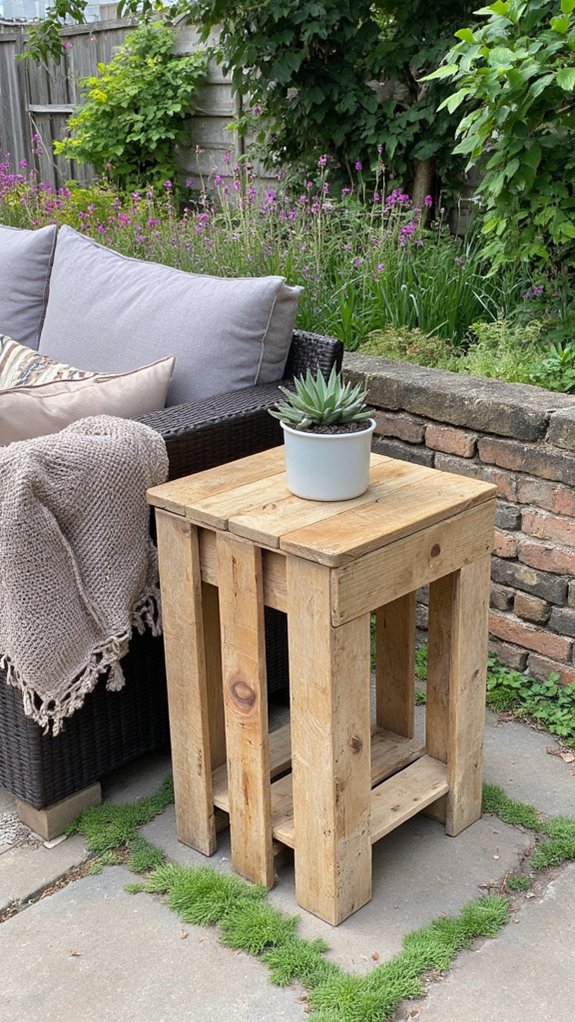 diy pallet side table