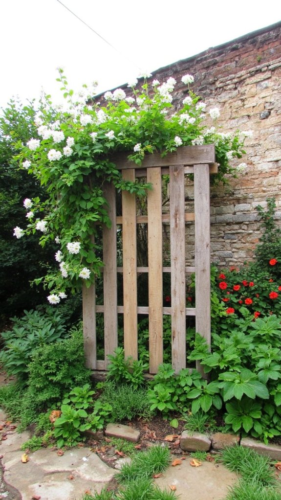 diy pallet trellis project