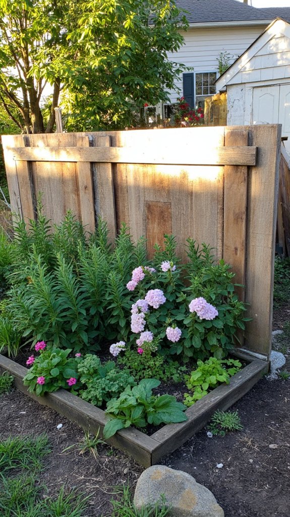 diy rustic pallet fence