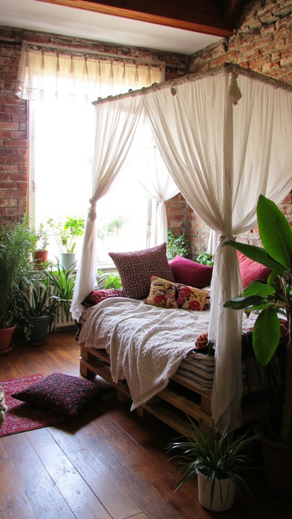 dreamy canopy bed retreat