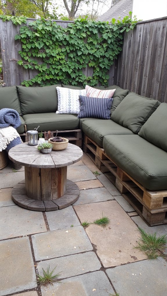 efficient pallet seating arrangement