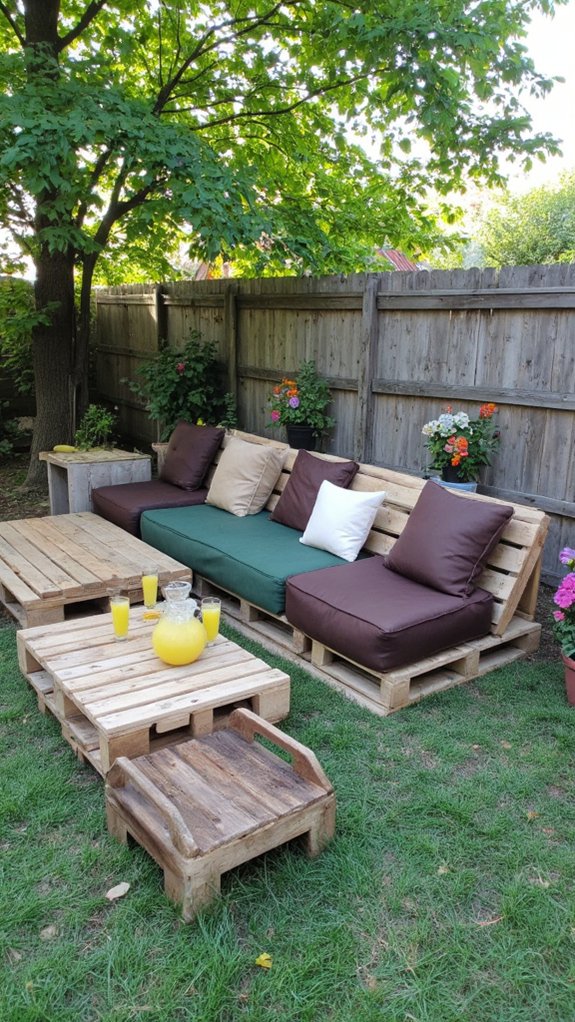 flexible modular pallet couch