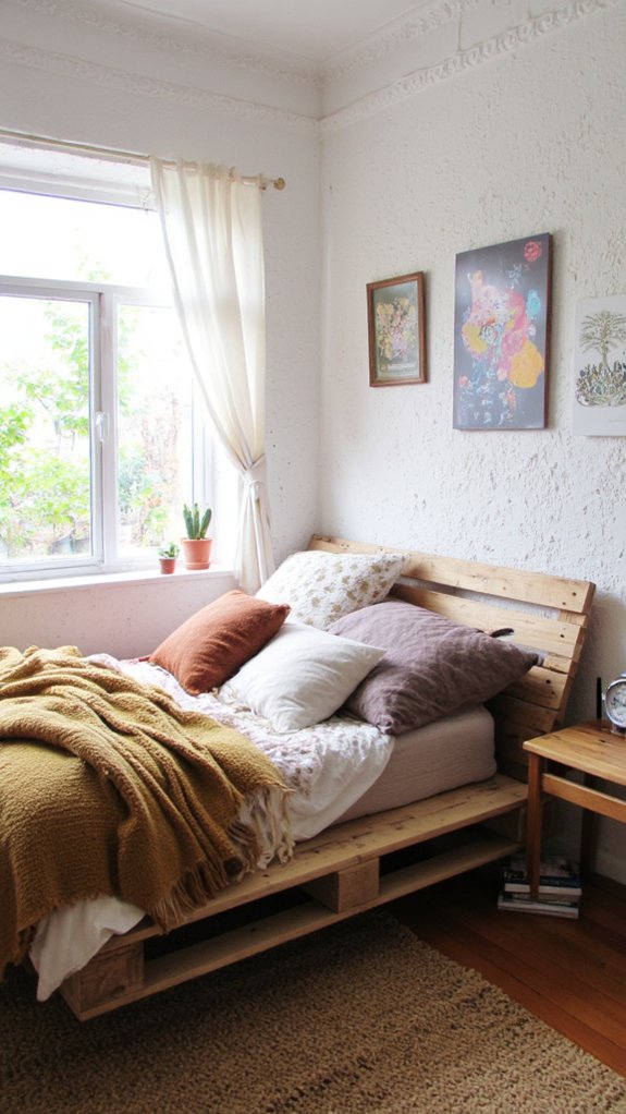 floating pallet bed design