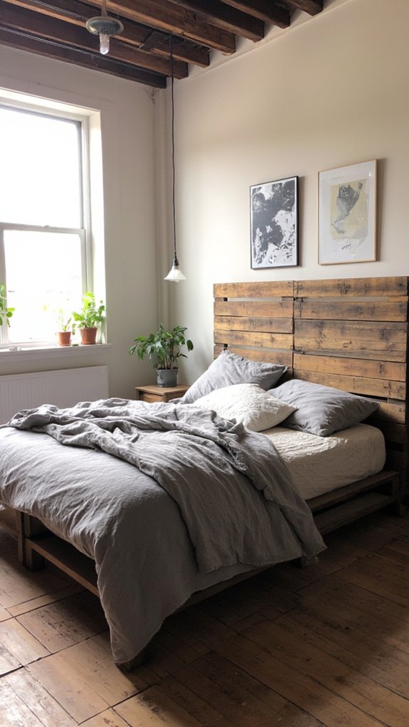 industrial pallet bed frame