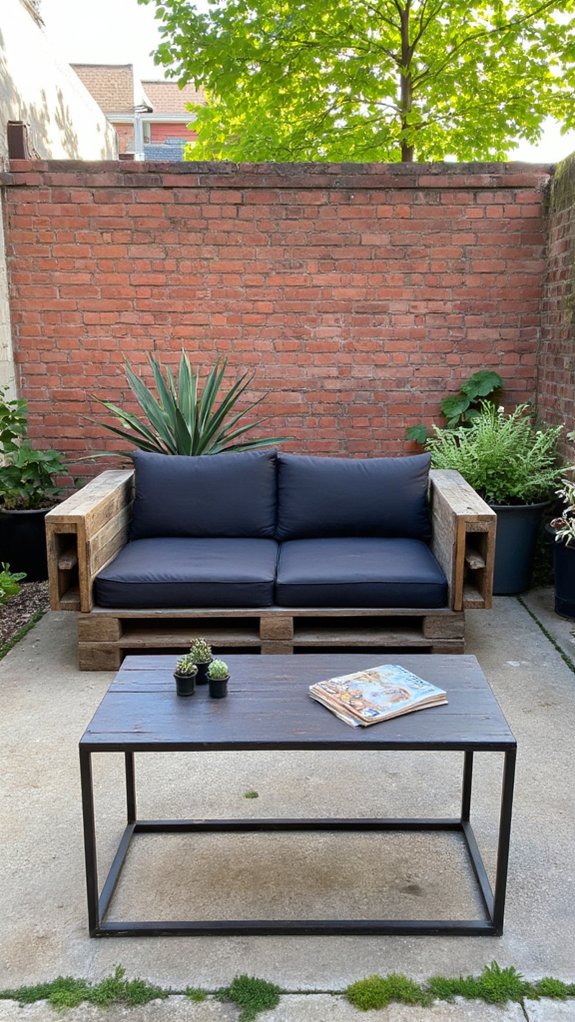 industrial pallet sofa designs