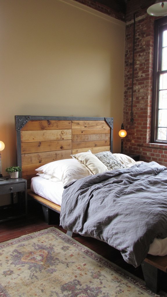 industrial warmth in bedrooms