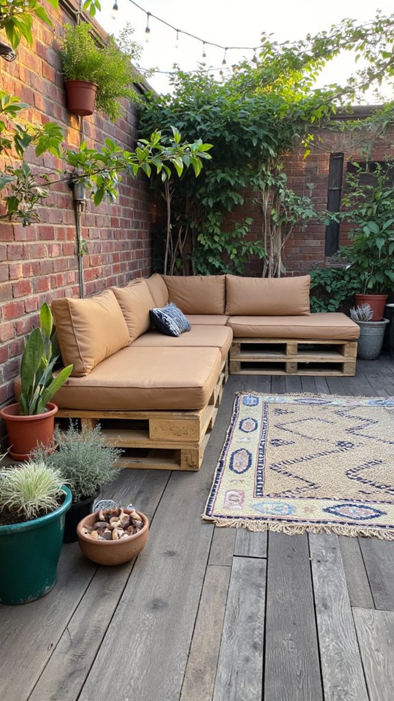 inviting outdoor seating oasis