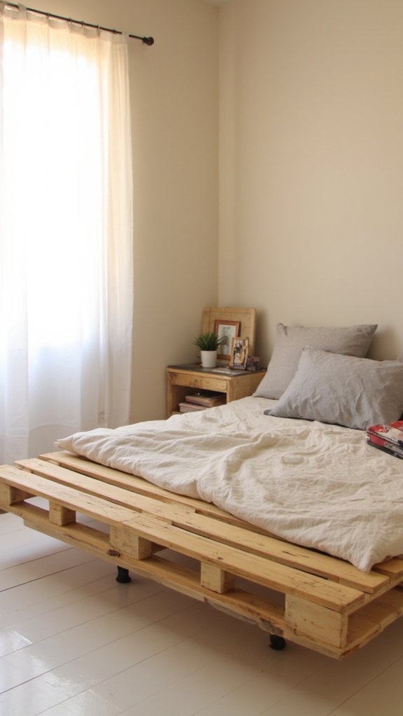 minimalist pallet bed designs