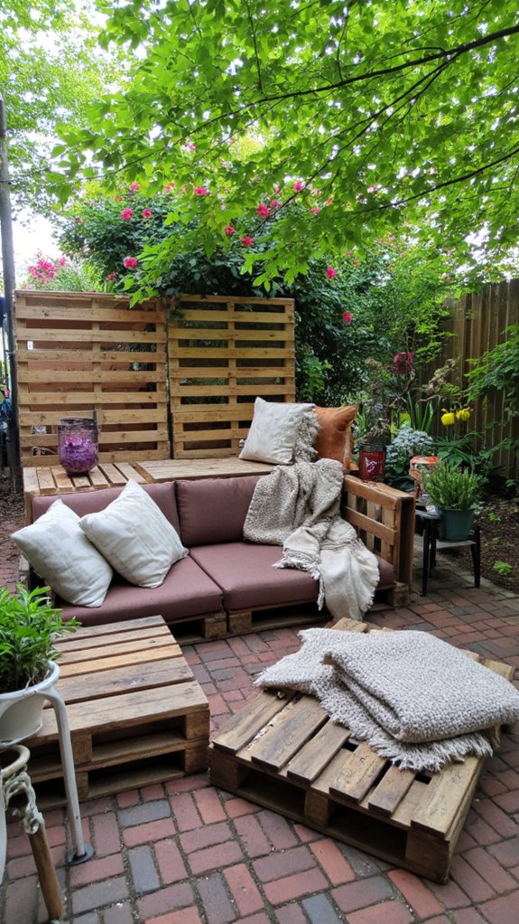 multi level pallet seating design