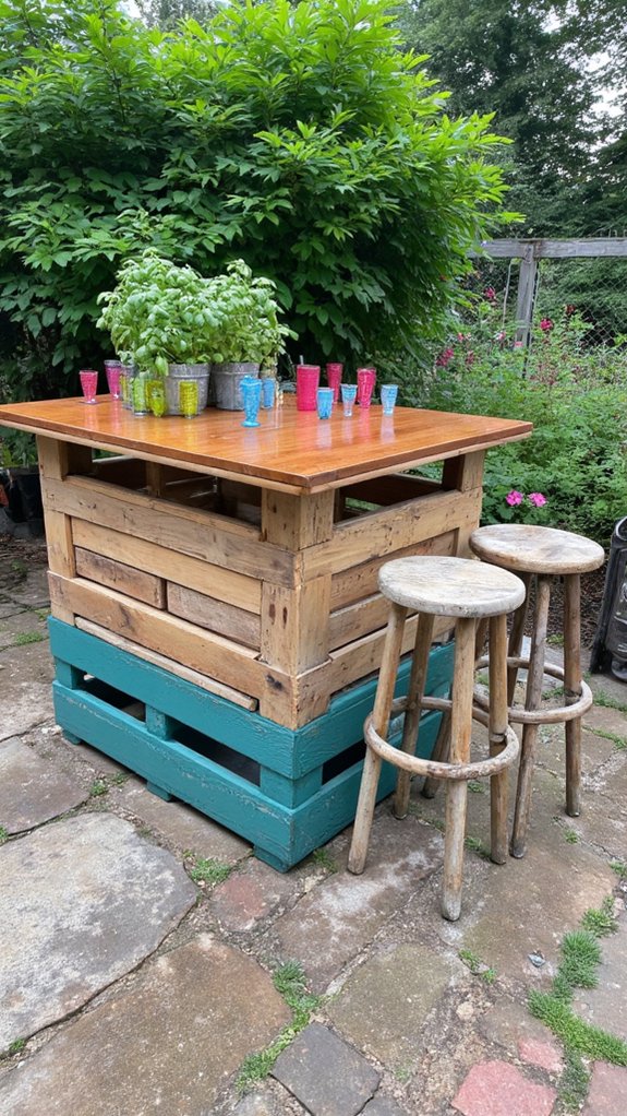 pallet bar for entertaining