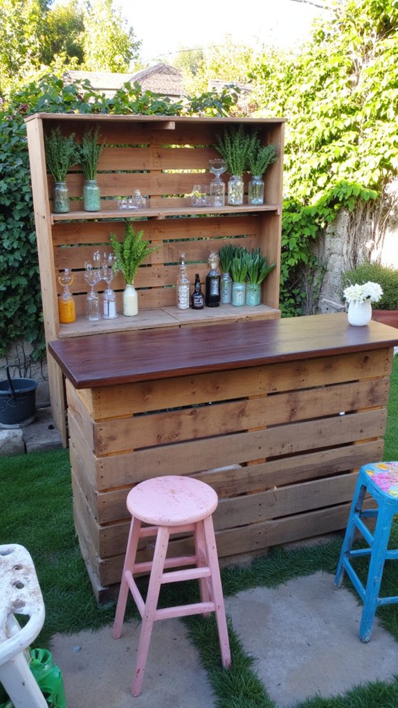 pallet bar for entertaining