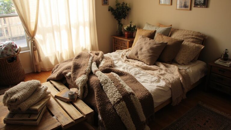 24 Cozy Pallet Bed Aesthetic Ideas For A Relaxed Bedroom Feel pallet bed bedroom aesthetics
