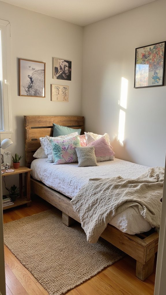 pallet bed for small spaces