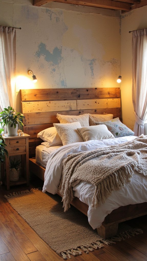 pallet bed frame lighting