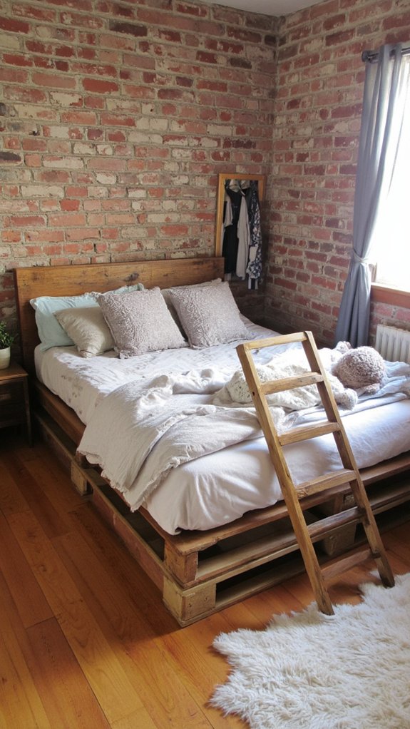 pallet bed frame storage customization