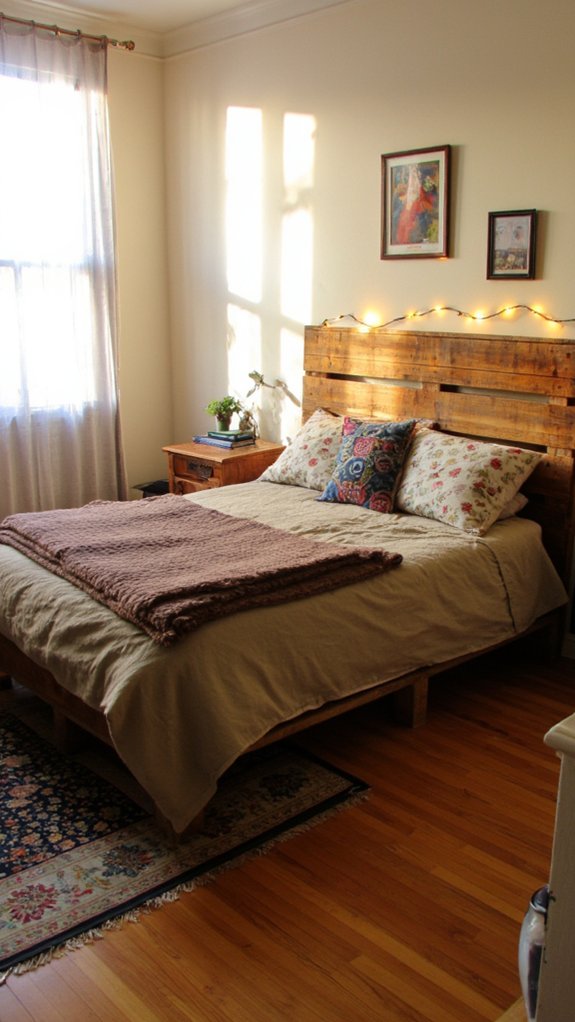 pallet bed lighting ideas