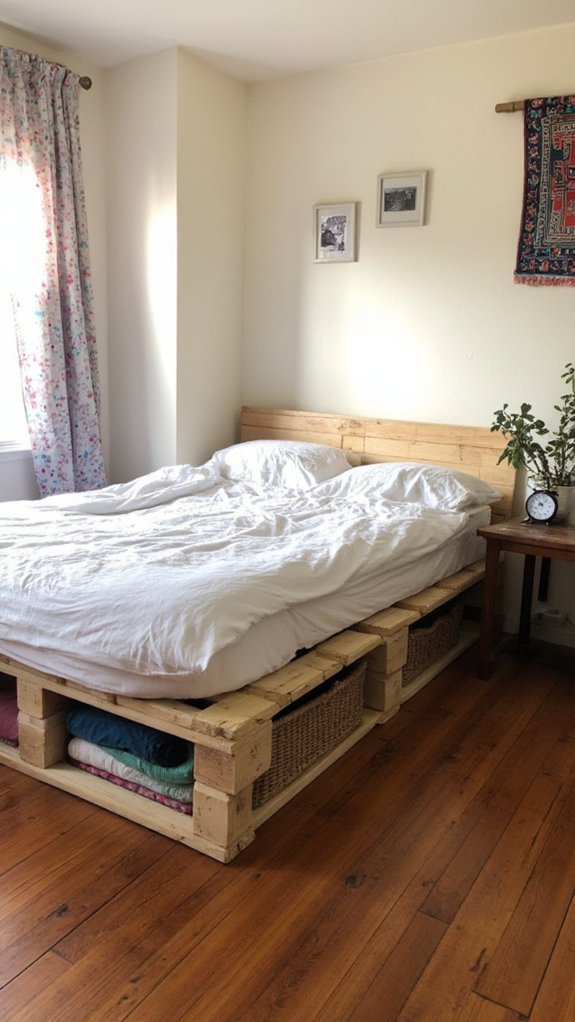 pallet beds enhance small spaces