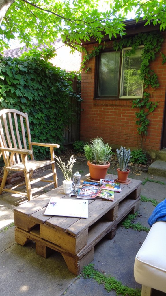 pallet coffee table design