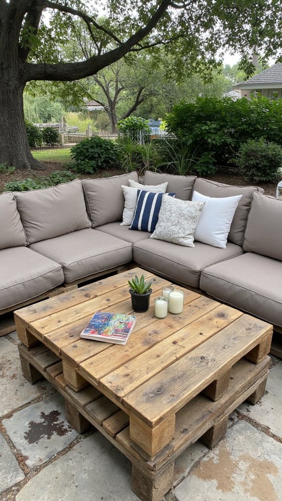 pallet coffee tables enhance aesthetics